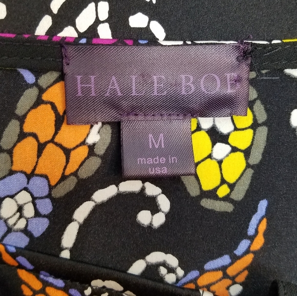 HALE BOB Silk Blend Floral Mosaic Print Dress - Picture 9 of 12